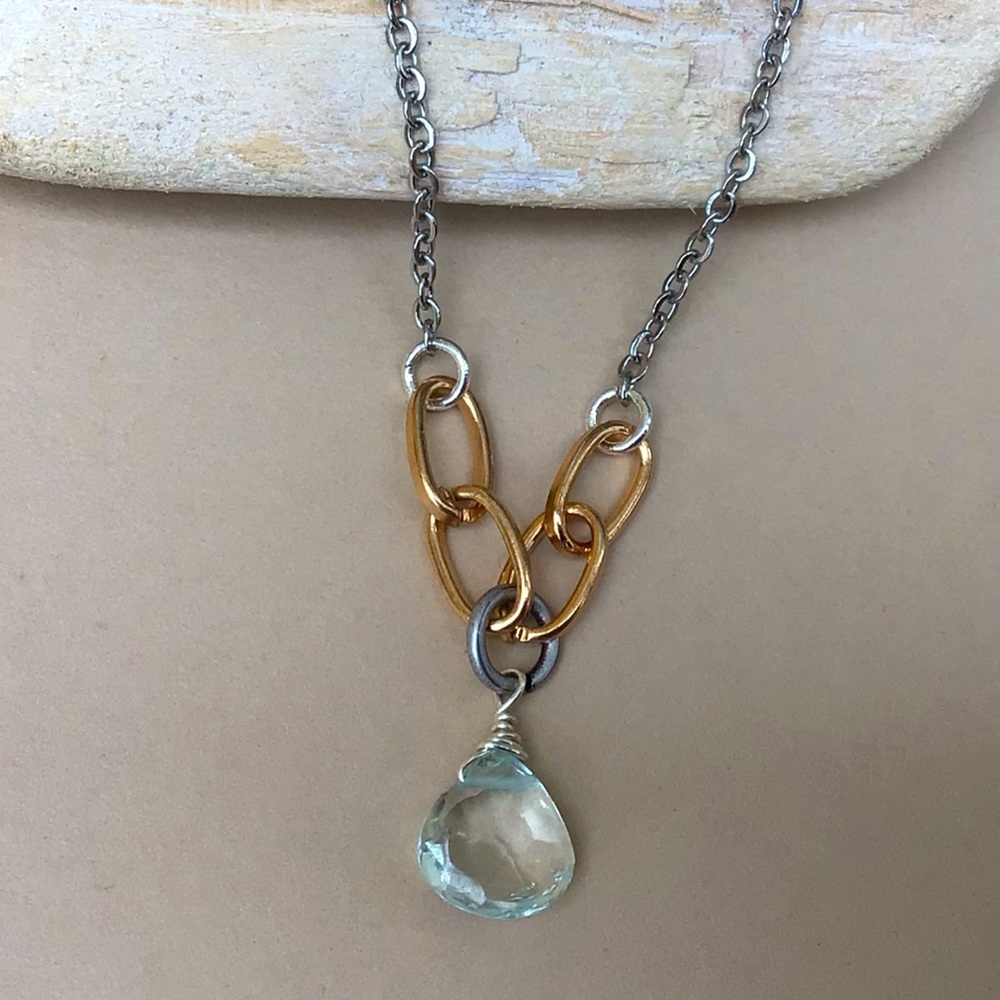 Aquamarine Sundance Charm Necklace